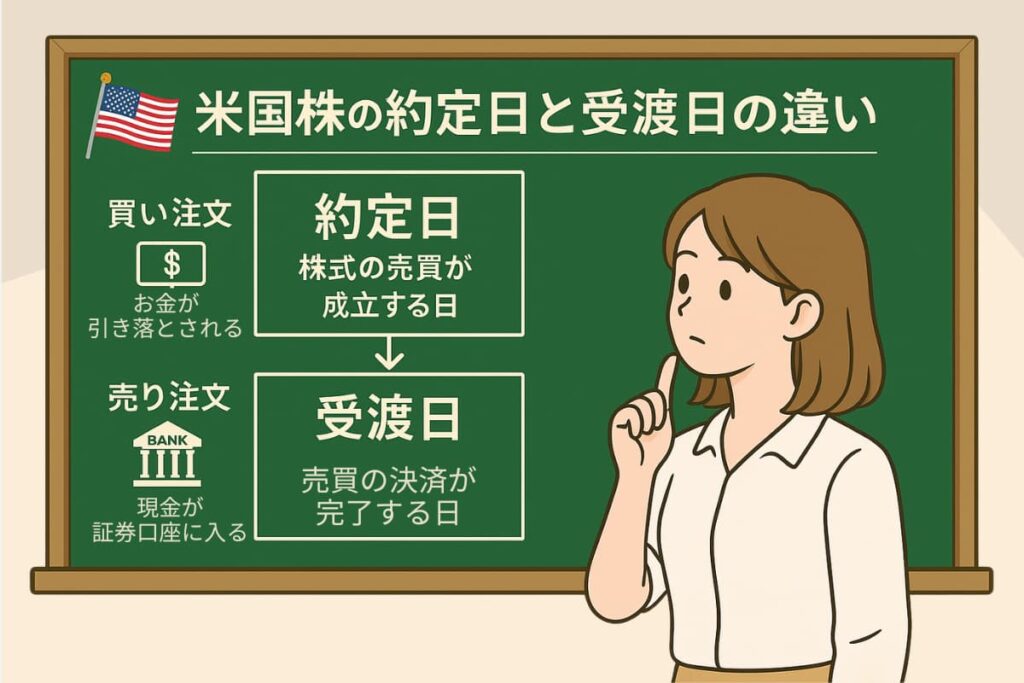 米国株の「約定日」と「受渡日」って何？