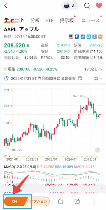 apple株の注文方法の流れを6ステップで紹介！STEP2