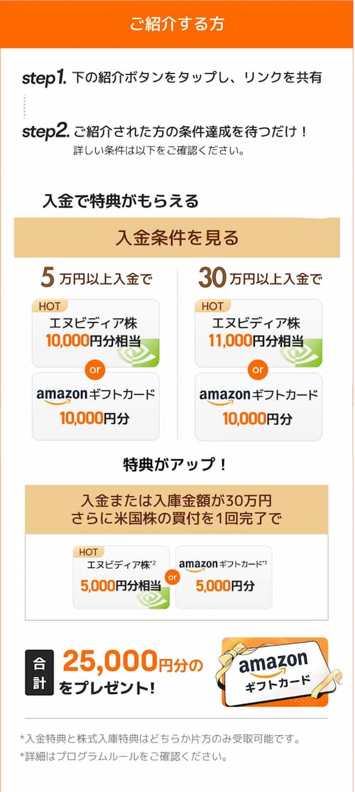 momoo証券友達紹介キャンペーン・紹介した人がもらえる特典