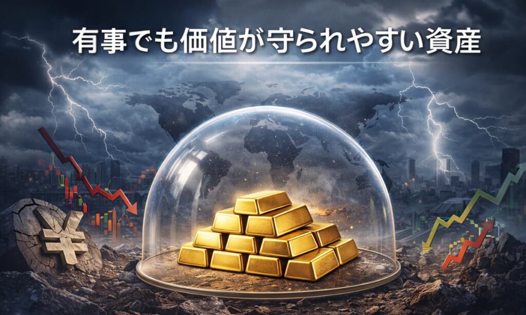 「有事の金」として資産を守れる