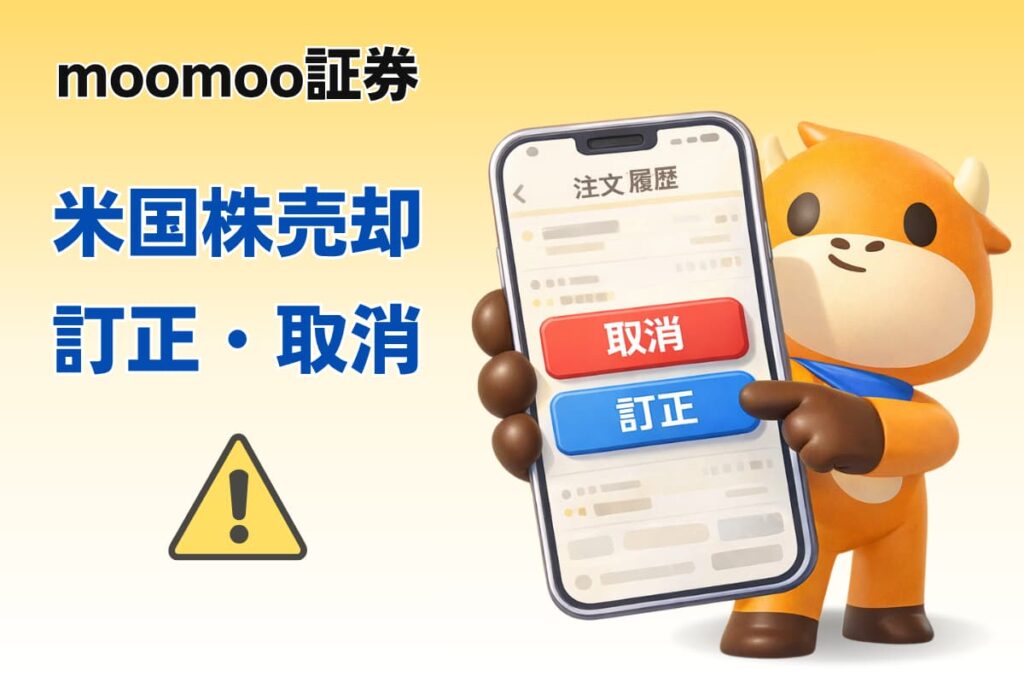 moomoo証券の米国株売却の訂正・取消方法